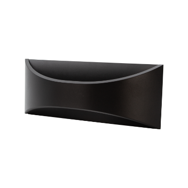 Exterior LED Ext Wall Mt 12W Pri:240V WW-Black/Black
